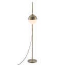 Crossed Floor Lamp - White And Brushed Bronze - HomeRoots - Floor Lamps - Elite Enclave Home