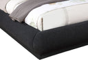 Rigby - Bed With Black Base - Meridian Furniture - Platform Beds - Elite Enclave Home