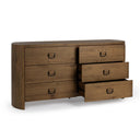 Kyrie - 6 Drawer Dresser - Tawny Brown - Classic Home - Dressers - Elite Enclave Home