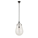 Dewdrop - 1 Light Glass Shade Pendant - Black - Uttermost - Pendant Lighting- Elite Enclave Home