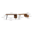 Nailed - Desk - Light Brown - Moe's Home Collection - Writing Desks - Elite Enclave Home