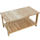 37" Solid Wood Outdoor Coffee Table - Natural