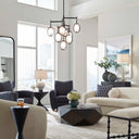 Maxin - 9 Light Chandelier - Dark Bronze