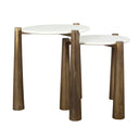 Claridge - Marble Nesting Tables (Set of 2) - White - Uttermost - Nesting Tables - Elite Enclave Home
