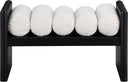 Waverly - Bench With Black Frame - Meridian Furniture - Upholstered Benches - Elite Enclave Home