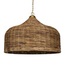 Tauranga - Seagrass 5 Light Pendant - Light Brown