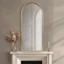 Mia - Gold Metal Arch Wall Mirror - Gold - Madison Park - Wall Mirrors - Elite Enclave Home