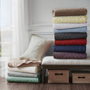 Quebec - King Reversible Bedspread Set - Mocha