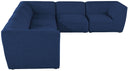 Miramar - 6 Piece Modular Sectional - Meridian Furniture - Stationary Sectionals - Elite Enclave Home