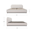 Colin - Queen Storage Bed - Oatmeal - Moe's Home Collection - Storage Beds - Elite Enclave Home