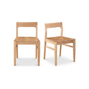 Owing - Dining Chair Chair (Set of 2) - Natural Oak - Moe's Home Collection - Chair Sets - Elite Enclave Home