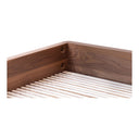Round Off - King Bed - Natural Walnut - Moe's Home Collection - Slat Beds - Elite Enclave Home
