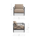 Willow - Outdoor Accent Chair - Light Brown - Moe's Home Collection - Accent Chairs - Elite Enclave Home