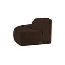 Naomi - 2 Piece Convex Modular Sectional - Dark Brown - Moe's Home Collection - Stationary Sectionals - Elite Enclave Home