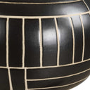 Graphite - Stride Geometric Vases (Set of 2) - Black