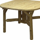 Square Solid Wood Outdoor Dining Table - Natural