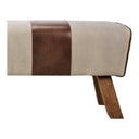Pommel - Bench - Brown - Moe's Home Collection - Upholstered Benches - Elite Enclave Home
