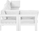 Nizuc - Outdoor Patio 5 Piece Modular Sectional With White Frame - Meridian Furniture - Stationary Sectionals- Elite Enclave Home
