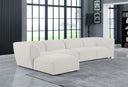 Miramar - 5 Piece Modular Sectional - Meridian Furniture - Stationary Sectionals - Elite Enclave Home