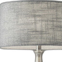 Metal Finish Tapered Basectable Lamp - Brushed Steel