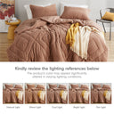 Kyla - Full/Queen Double Diamond Quilted Teddy Comforter Set - Brown - Comfort Spaces - Comforters & Sets - Elite Enclave Home