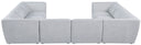 Miramar - 8 Piece Modular Sectional - Meridian Furniture - Stationary Sectionals - Elite Enclave Home