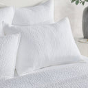 Danica - Euro Sham - White - Bone - Classic Home - Quilts & Shams- Elite Enclave Home