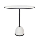 Morro - Marble Side Table - White / Black - Uttermost - Side Tables- Elite Enclave Home