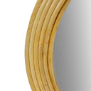 Luna - Natural Rattan Round Wall Mirror - Natural - Martha Stewart - Wall Mirrors - Elite Enclave Home
