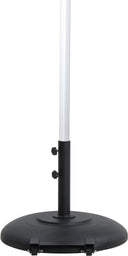 Fiji - Aluminum Patio Umbrella With Round Black And White Base