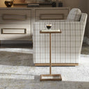 Gamora - Marble Drink Table - Gold / Green