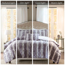 Zuri - Comforter (Set of 4) - Gray