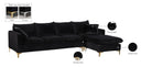 Naomi - Reversible Sectional - Meridian Furniture - Stationary Sectionals - Elite Enclave Home