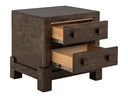 Dark Atenas - 2-Drawer Nightstand - Brown