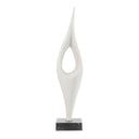 Fluid Drop - Stone Sculpture - White - Uttermost - Sculptures & Figurines - Elite Enclave Home
