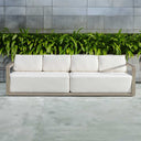 Remsen - Outdoor Sofa - White / Brown