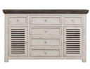 Stone - Buffet - Antiqued Ivory / Weathered Gray