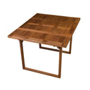 45" Solid Wood Folding Outdoor Side Table - Brown