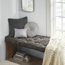 Azza - Square Floor Pillow Cushion - Charcoal - Intelligent Design - Floor Pillows - Elite Enclave Home