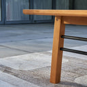 48" Solid Wood Outdoor Coffee Table - Natural
