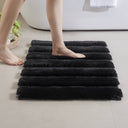 Tufted Pearl Channel - 17" x 24" Rug - Black - Madison Park - Bath Rugs & Mats - Elite Enclave Home