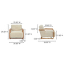Eckersley - Lounge Chair - Cream - Moe's Home Collection - Arm Chairs - Elite Enclave Home