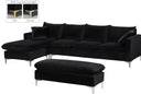 Naomi - Reversible Sectional - Meridian Furniture - Stationary Sectionals - Elite Enclave Home