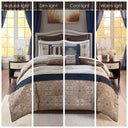 Delaney - Queen 24 Piece Room In A Bag - Navy