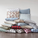 Flannel - Queen Sheet Set - Tan Cars