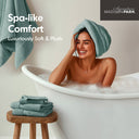 800GSM - 8 Piece Antimicrobial Towel Set - Dusty Green - Madison Park Signature - Towel Sets - Elite Enclave Home