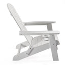 Heavy Duty Plastic Adirondack Chair - White