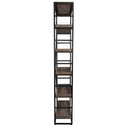Evan - Single Bookshelf - Olive Brown