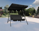 Metal Swing Chair - Black