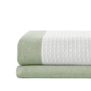 Spa Waffle - 108" x 72" Shower Curtain With 3M Treatment - Sage Green - Madison Park - Shower Curtains - Elite Enclave Home
